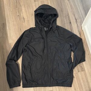 Like New Volcom Black Hooded Jacket